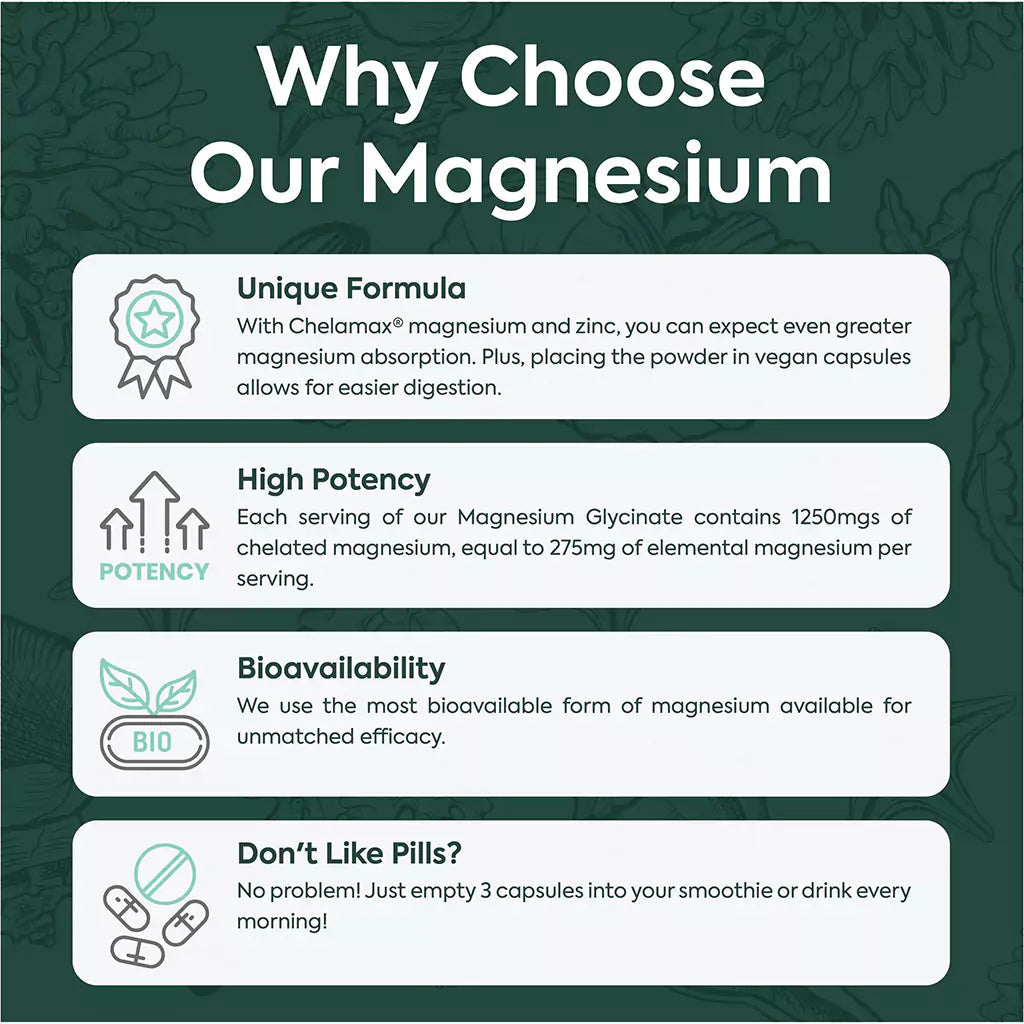 Organics Ocean Pure Magnesium Glycinate with Zinc 90 Capsule