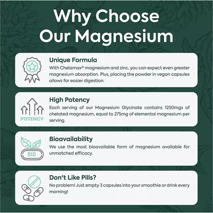 Organics Ocean Pure Magnesium Glycinate with Zinc 90 Capsule